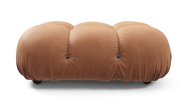 The Bellini – Tan Vegan Leather, Ottoman