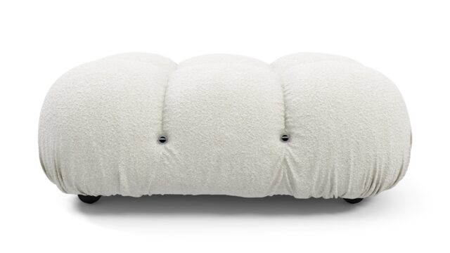 The Bellini Ottoman – White Boucle, Ottoman
