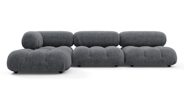 The Bellini – Gray Boucle, Sectional (Left Chaise)