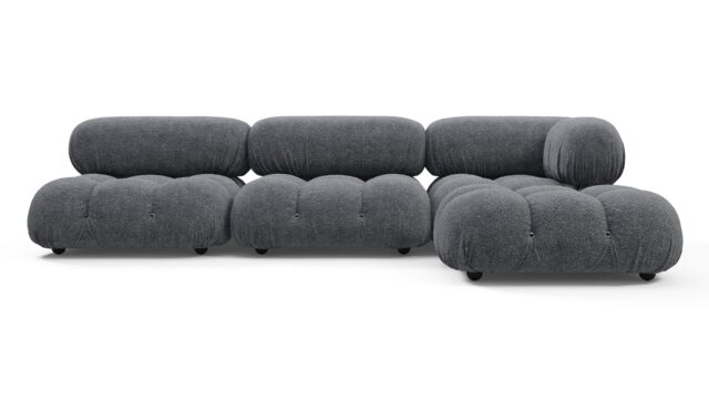 The Bellini – Gray Boucle, Sectional (Right Chaise)