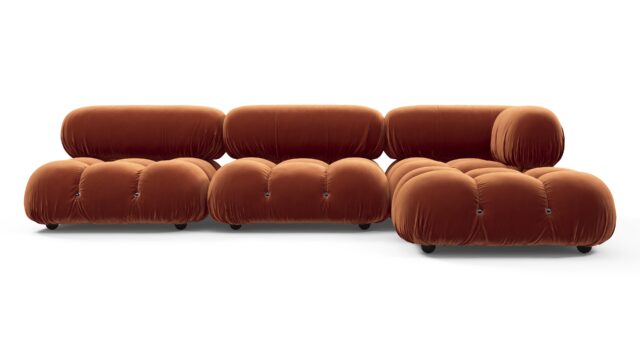 The Bellini – Spice Velvet, Sectional (Right Chaise)