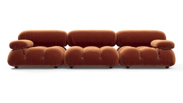 The Bellini – Spice Velvet, Three Seater Sofa