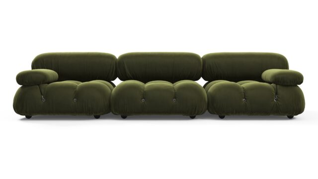 The Bellini – Thyme Luxe Velvet, Three Seater Sofa