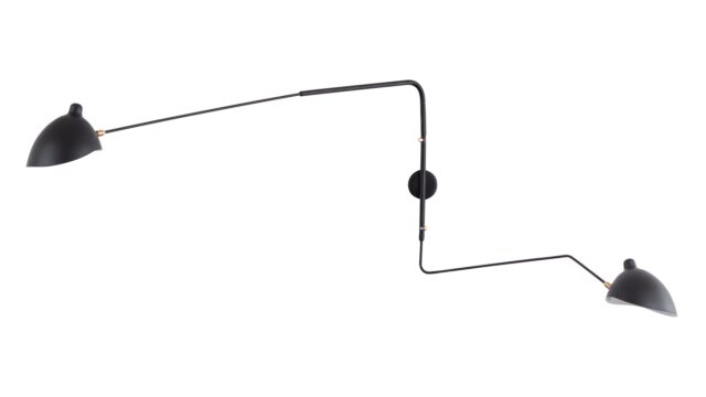 The Mouille – Black, 2 Arm Wall Lamp