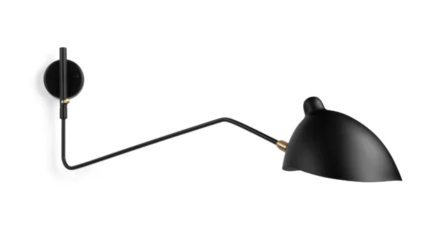 The Mouille – Black, Single Arm Small Wall Lamp
