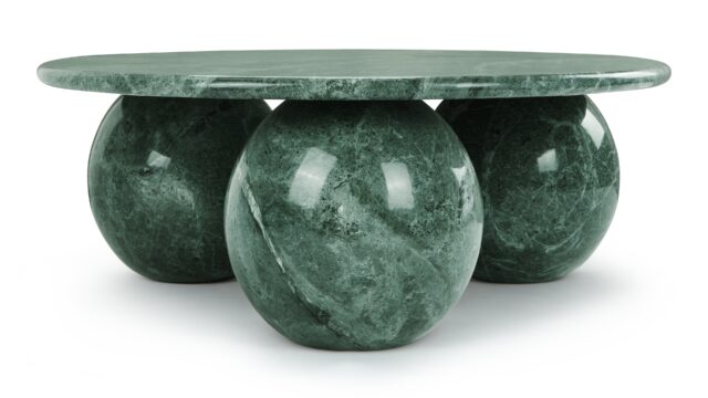 The Mya – Green Marble, Coffee Table