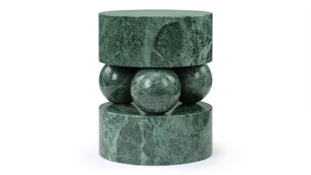 The Mya – Green Marble, Side Table