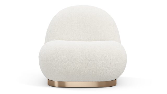 The Pacha – White Boucle, Lounge Chair
