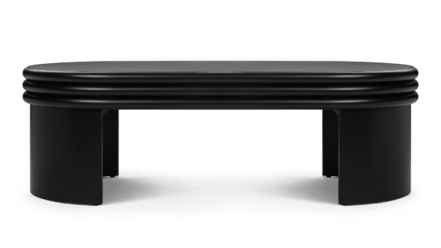 The Pascal – Black, Oval Coffee Table