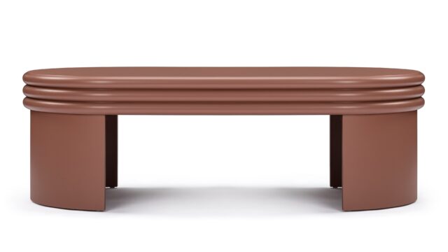 The Pascal – Terracotta, Oval Coffee Table