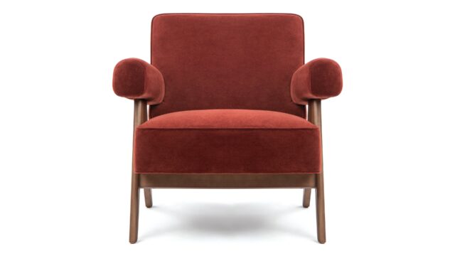 The Pierre Jeanneret – Burgundy Silken Velvet
