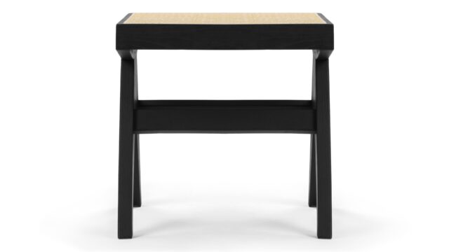 The Jeanneret Low Stool – Black, Stool