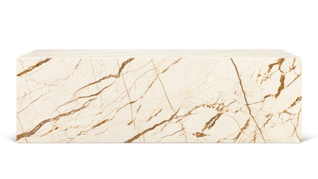The Plinth – Sofita Gold Marble, Coffee Table