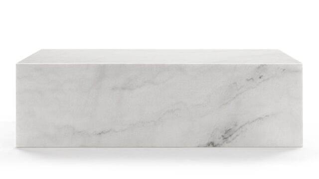 The Plinth – White Marble, Coffee Table