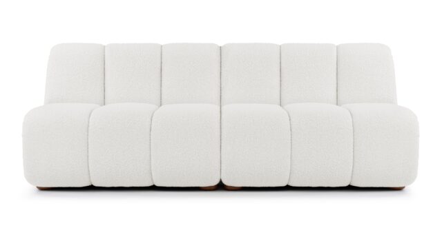 The River – Pearl Boucle, Three Seater Sofa