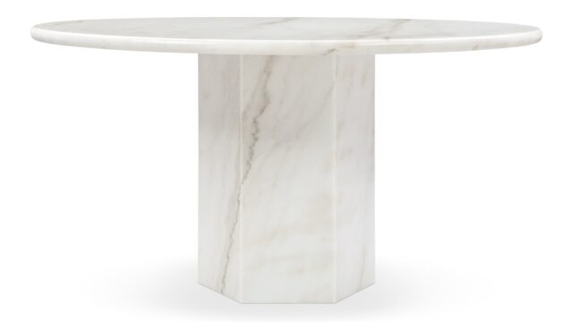 The Saga – Fiore Bianco Marble, 55in Round