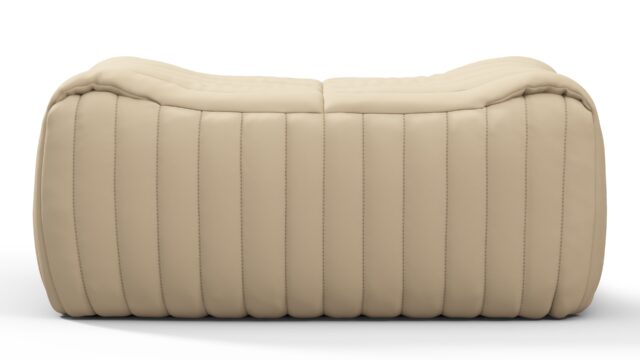The Sandra – Alabaster Vegan Leather, Ottoman