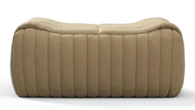 The Sandra – Beige Vegan Leather, Ottoman