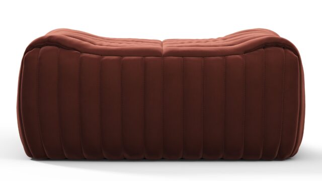 The Sandra – Burgundy Luxe Velvet, Ottoman
