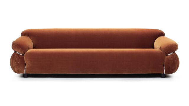 The Sesann – Spice Velvet, Three Seater Sofa