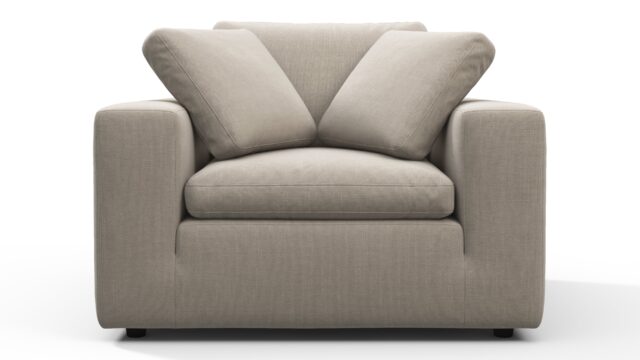 The Sky – Beige Linen, Lounge Chair