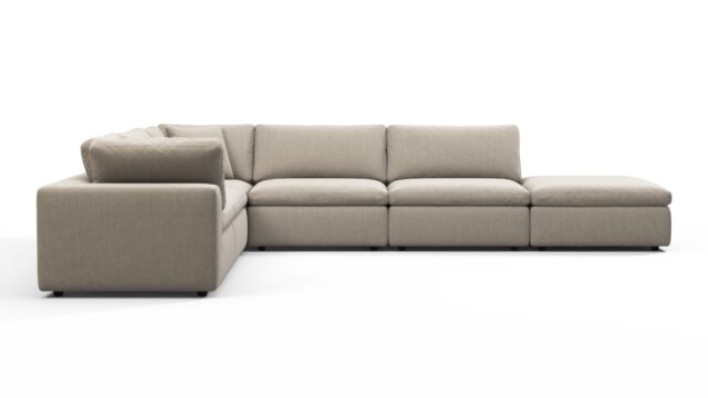 The Sky – Beige Linen, Sectional (Left Corner)