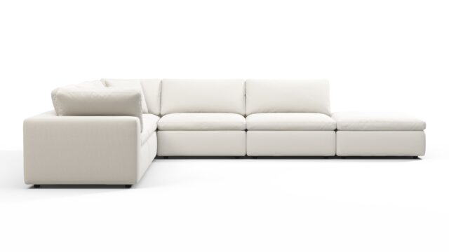 The Sky – Oatmeal Brushed Weave, Sectional (Left Corner)