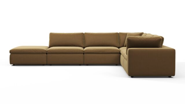 The Sky – Old Gold Velvet, Sectional (Right Corner)