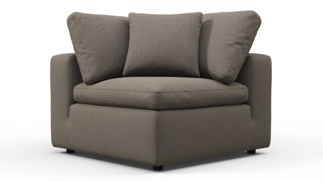 The Sky – Coffee Brushed Weave, Corner Module