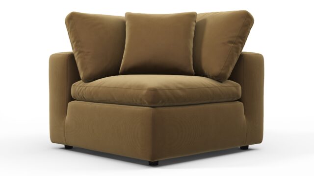 The Sky – Old Gold Velvet, Corner Module