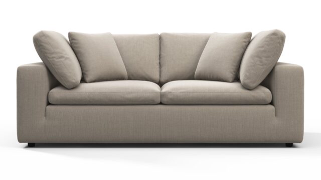 The Sky – Beige Linen, Two Seater Sofa