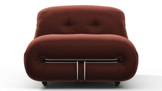 The Soriana – Burgundy Luxe Velvet, Lounge Chair