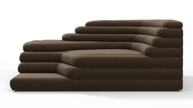 The Terrazza – Distressed Brown Vegan Leather, Right Arm