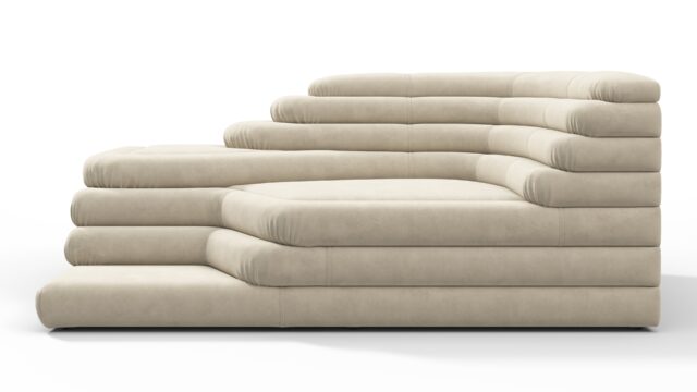 The Terrazza – Eggshell Vegan Suede, Right Arm