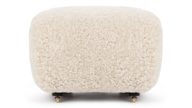 The Tired Man – Natural Luxe Sheepskin, Ottoman