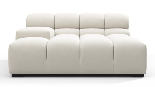 The Tufty – Oatmeal Brushed Weave, Deep Large Armrest (Left)