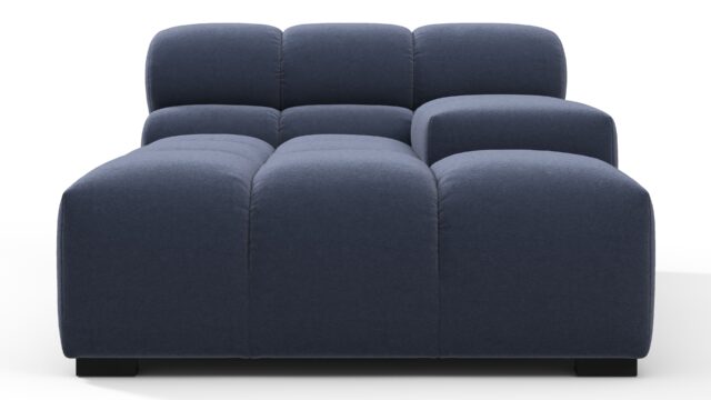 The Tufty – Royal Blue Wool, Deep Armrest (Right)