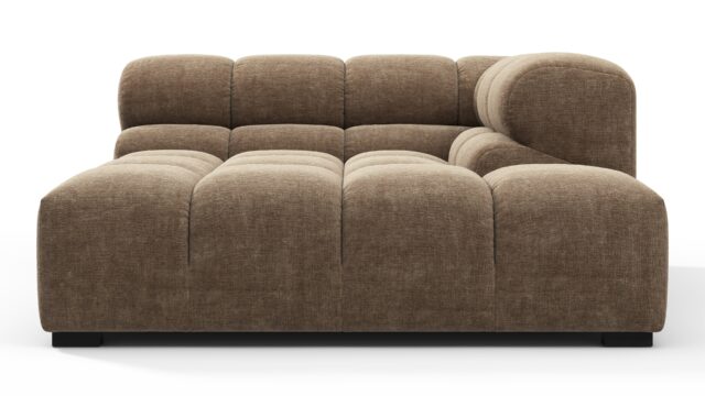 The Tufty – Cappuccino Brown Chenille, Deep Corner Half (Right)