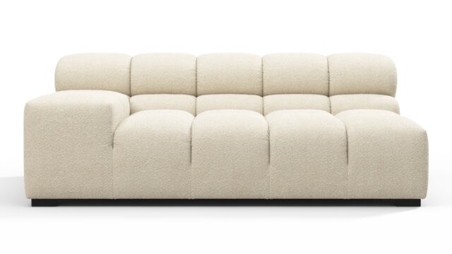 The Tufty – Eggshell Boucle, Extra Large Armrest (Left)