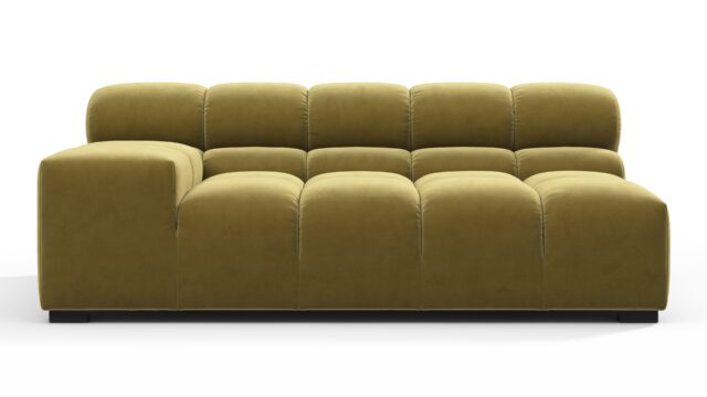 The Tufty – Olive Gold Velvet, Extra Large Armrest (Left)