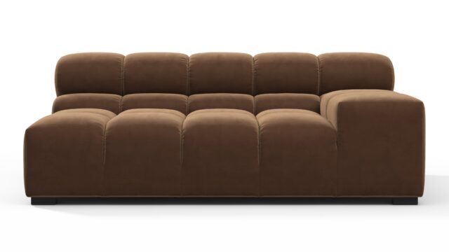 The Tufty – Mocha Velvet, Extra Large Armrest (Right)