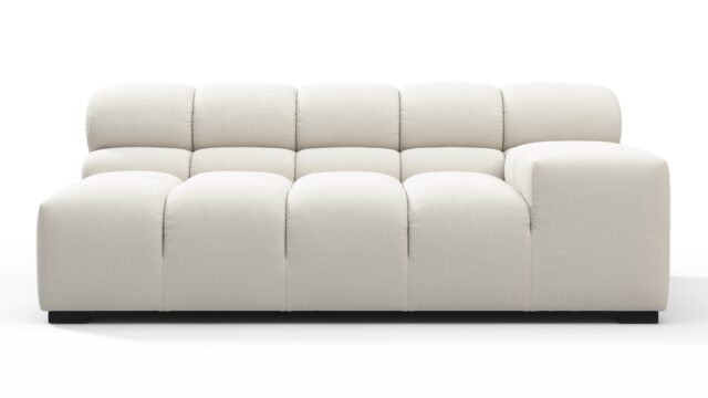 The Tufty – Oatmeal Brushed Weave, Extra Large Armrest (Right)