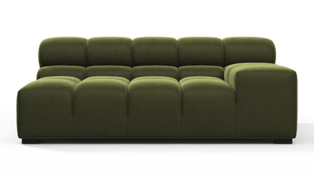 The Tufty – Thyme Luxe Velvet, Extra Large Armrest (Right)