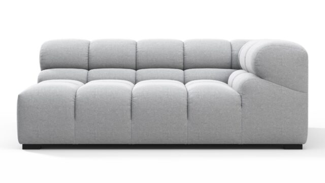 The Tufty – Light Gray Wool, Extra Large Corner (Right)