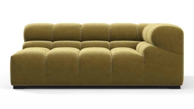 The Tufty – Olive Gold Velvet, Extra Large Corner (Right)