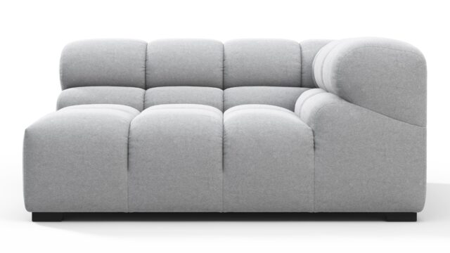 The Tufty – Light Gray Wool, Large Corner (Right)