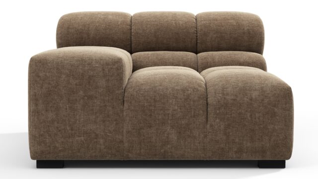 The Tufty – Cappuccino Brown Chenille, Armrest (Left)
