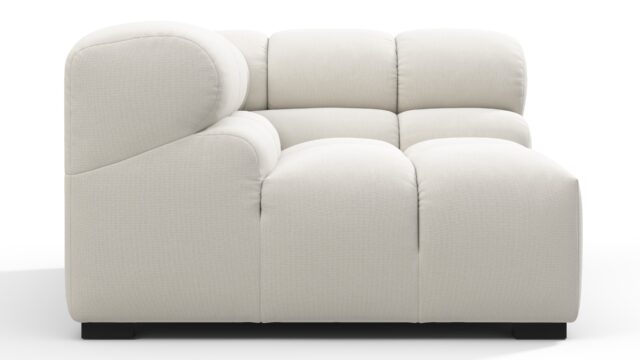 The Tufty – Oatmeal Brushed Weave, Corner (Left)