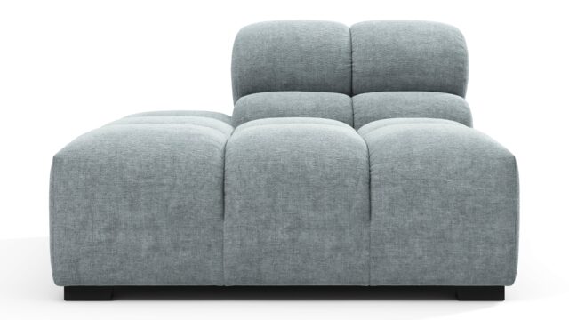 The Tufty – Cerulean Chenille, End Armless (Left)