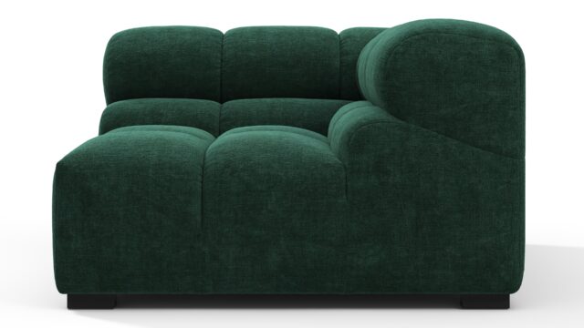 The Tufty – Forest Green Chenille, Corner (Right)